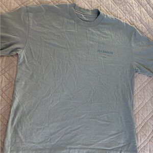 All Saints Men's Blue Tee